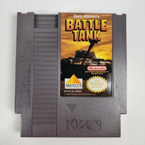 Garry Kitchen's Battletank (Nintendo NES, 1990) Cartridge Only