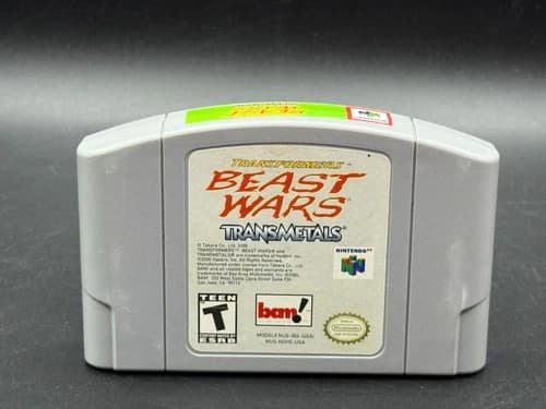 Transformers Beast Wars Transmetals Nintendo 64 N64 Game Cart Only Authentic