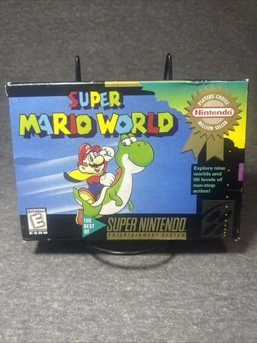 Super Mario World Players Choice Super Nintendo Entertainment System SNES CIB 20