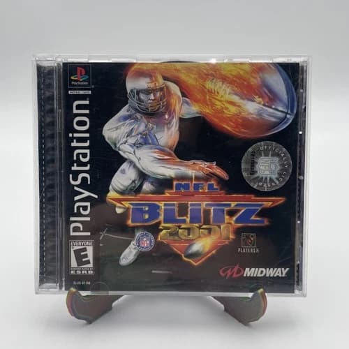 NFL Blitz 2001 Black Label Sony PlayStation 1 PS1 CIB Complete w/ Reg Card