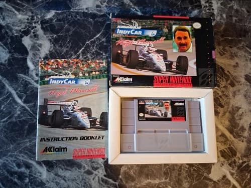 Nigel Mansell's World Championship Racing SNES Complete CIB W Protector