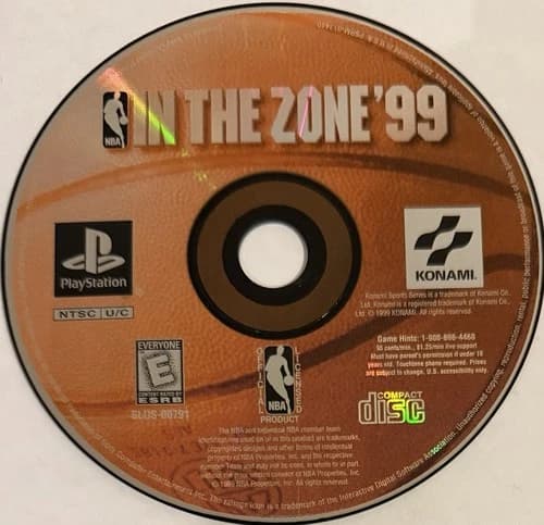 NBA: In the Zone '99 (Sony PlayStation 1, PS1) DISC ONLY | NO TRACKING | M1580
