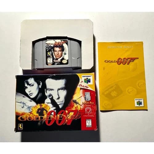 Goldeneye 007 (Nintendo 64 N64)Works Authentic Complete CIB🔥Nice shape!