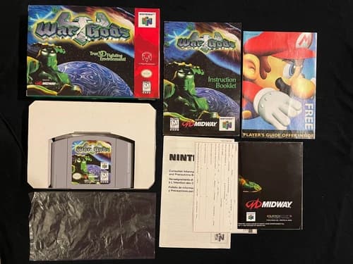 War Gods (Nintendo 64, 1997) Box Manual Complete CIB N64