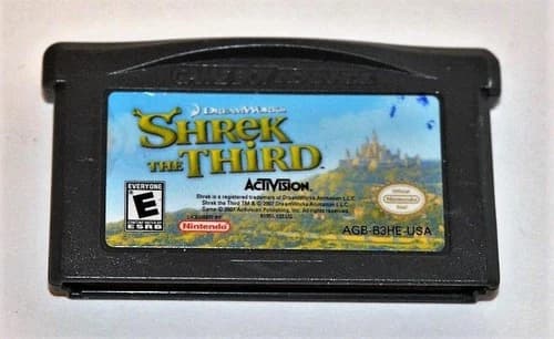 SHREK THE THIRD NINTENDO GAMEBOY ADVANCE SP GBA GAME
