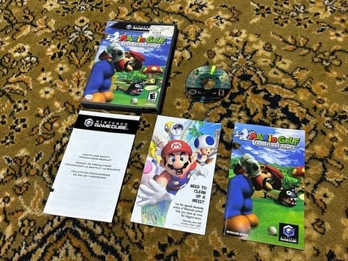 2003 Mario Golf Toadstool Tour Nintendo GameCube Complete W/Manual and inserts