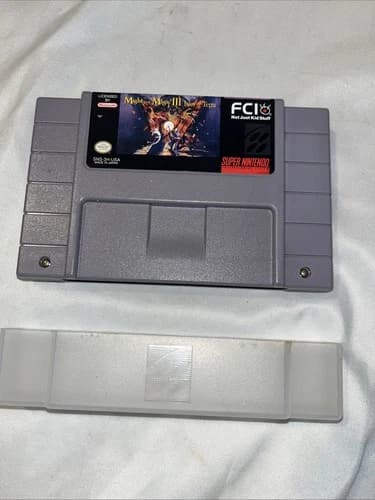 FCI Might and Magic III Isles of Terra Super Nintendo SNES Cleaned Tested
