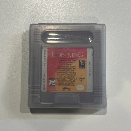 The Lion King Nintendo GameBoy Game Boy Great Shape Tested Cartridge Only