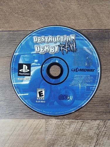 Destruction Derby Raw (PlayStation 1 PS1 2000) Game Only - Tested