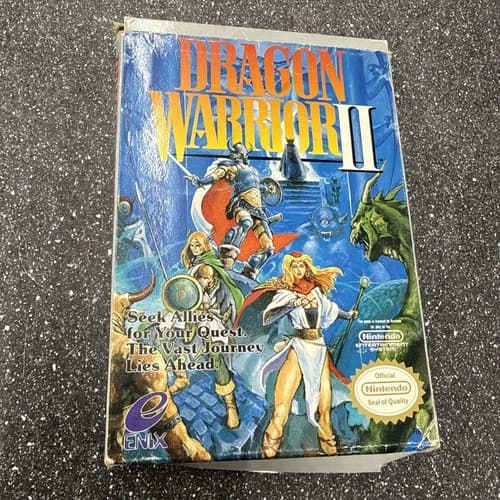 Dragon Warrior II 2 Nintendo NES CIB Original Game