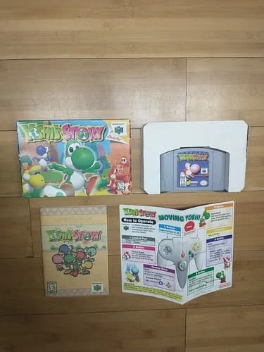 Yoshi's Story Nintendo 64 N64 CIB Complete In Box Great Condition! 👍