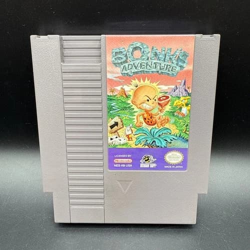Bonk's Adventure (Nintendo NES, 1994) Authentic - Tested Working Clean *READ*