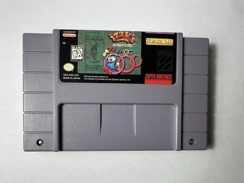 SNES Super Nintendo Izzy’s Quest For The Olympic Rings - Tested Working!