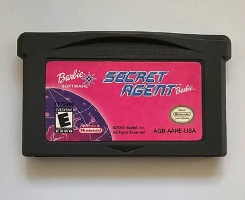 BARBIE SECRET AGENT - Nintendo Game Boy Advance GBA Cart Only Tested, Clean!