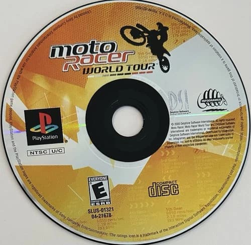Moto Racer: World Tour (Sony PlayStation 1, PS1) DISC ONLY | NO TRACKING | M92