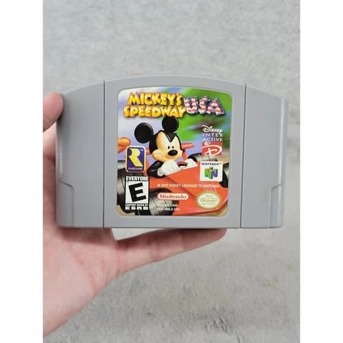 Mickey's Speedway USA Nintendo 64 N64 Game Cartridge NUS-NMLE-USA Rare Disney