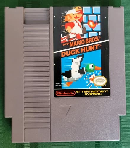 Super Mario and Duck Hunt Nintendo 1985 NES Classic Video Game
