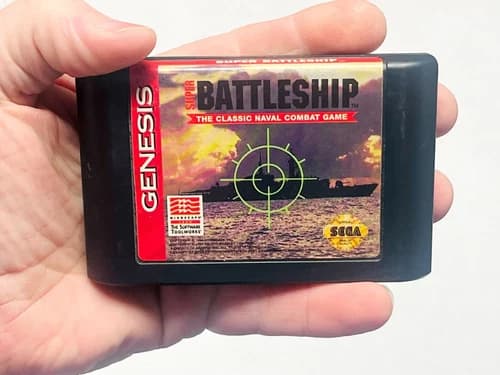 Super Battleship - Authentic Sega Genesis Game Cartridge