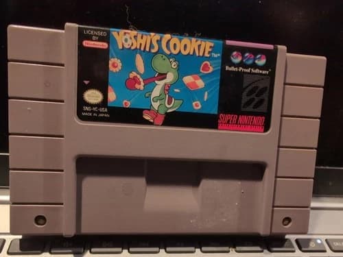 Yoshi's Cookie - Super Nintendo Game Cartridge.