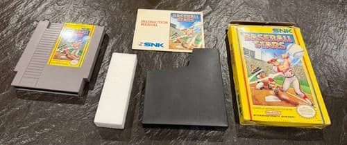 SNK Baseball Stars Nintendo Entertainment System NES CIB Complete