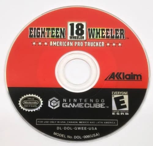 Eighteen 18 Wheeler: American Pro Trucker (Nintendo GameCube, 2002) Disc Only