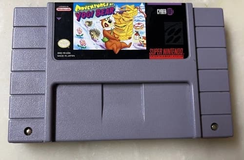 Adventures of Yogi Bear (Super Nintendo SNES) Authentic! Cart Only! Tested!