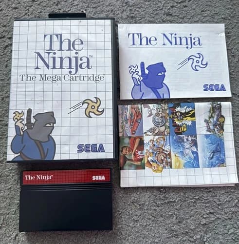 The Ninja Sega Master System Game Cartridge Boxed And Complete With Manual