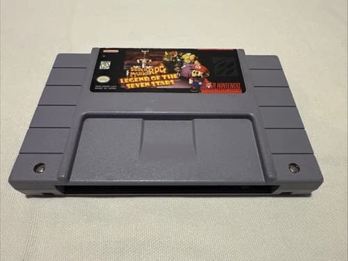 Super Mario RPG Legend of the Seven Stars SNES Authentic Tested Working