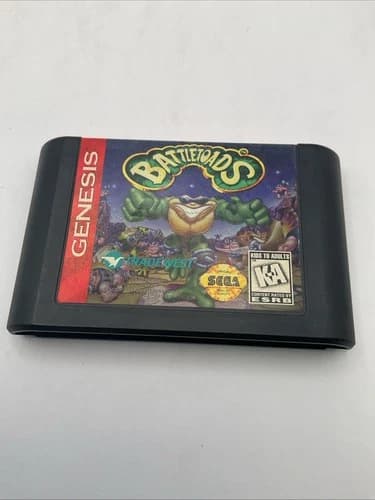 Battletoads Rare Full Art Alternate Label Sega Genesis, 1991
