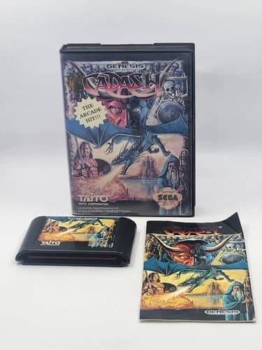 Cadash Sega Genesis CIB Complete With Manual And Box - Cleaned Pins - TESTED