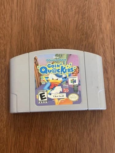 Donald Duck Goin' Quackers N64 Cartridge Only Authentic Not Tested