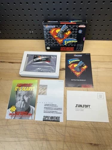 Super Nintendo SNES The Death and Return of Superman Complete and Authentic