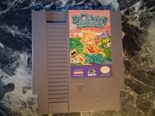Bonk's Adventure Nintendo NES Authentic Tested