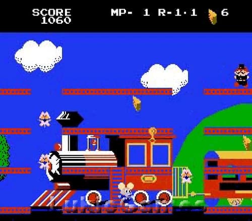 Mappy-Land - NES Nintendo Game Mappyland
