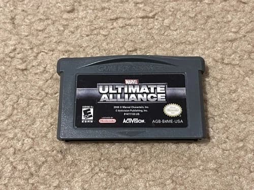 Gameboy Advance Marvel Ultimate Alliance GBA Nintendo Game Cartridge only tested