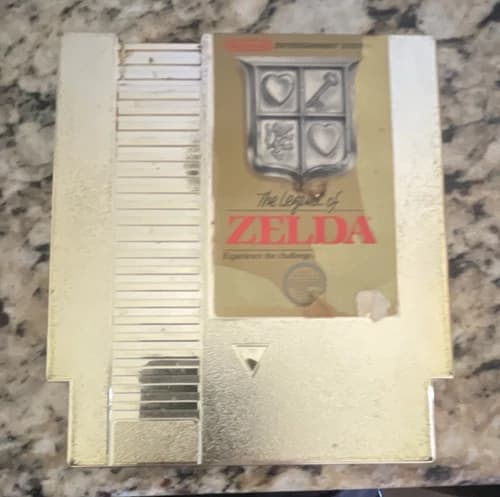 Nintendo The Legend of Zelda (NES) Gold Cartridge Battery Backed Save
