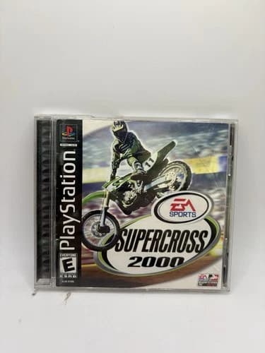 Supercross 2000 PS1 Sony Playstation EA Sports Tested And Working CIB