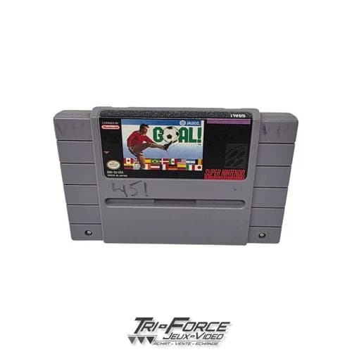 GOAL! SNES Super Nintendo Video Game Soccer Football Classic