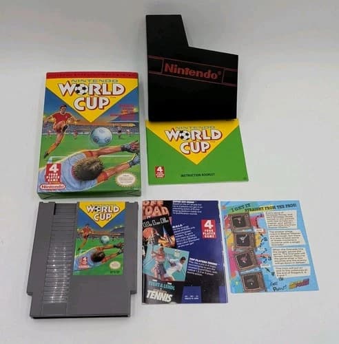 Nintendo World Cup NES Game Complete In Box Authentic CIB MINTY Tested
