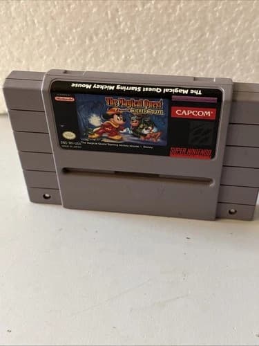 The Magical Quest Starring Mickey Mouse (Super Nintendo SNES, 1992) *Cart Only*