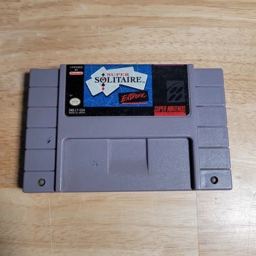 Super Solitaire SNES Super Nintendo Entertainment System, 1993 - Tested