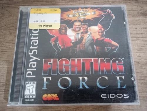 Fighting Force (Sony Playstation 1, 1997) PS1 Black Label, complete, CIB, w/ reg