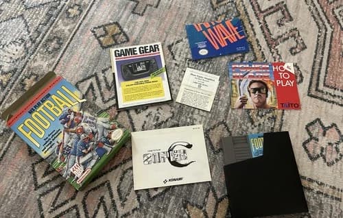 NES Play Action Football Nintendo NES CIB Complete in Box Manual Tested