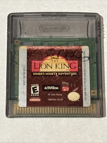 The Lion King: Simbas Mighty Adventure - Gameboy Color - Cartridge Only, WORKS