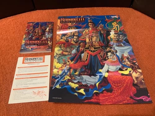 VTG 1993 Romance of the three kings III Dragon of Destiny Instruction Manuel