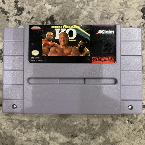 George Foreman's KO Boxing (Super Nintendo Entertainment System, 1993) SNES