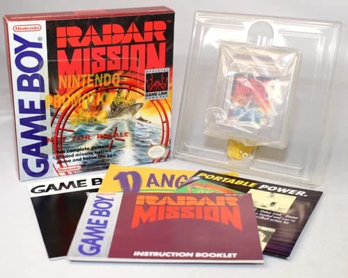 Radar Mission Game Boy Complete CIB GREAT CONDITION! ULTRA RARE NOT FOR RESALE!