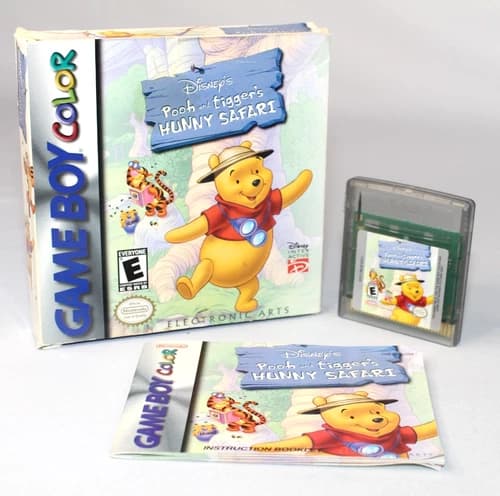 Disney Pooh and Tigger's Hunny Safari GBC Game Boy Color Complete CIB Authentic!