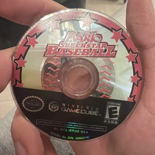 Mario Superstar Baseball (Nintendo GameCube, 2005) DISC ONLY /Clean /Tested