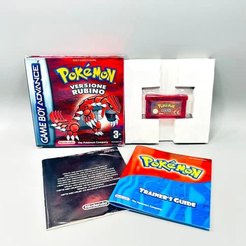 POKEMON RUBY VERSION GAME BOY ADVANCE GBA💎 ITA🇮🇹 BATTERY CHANGED NEW🎁